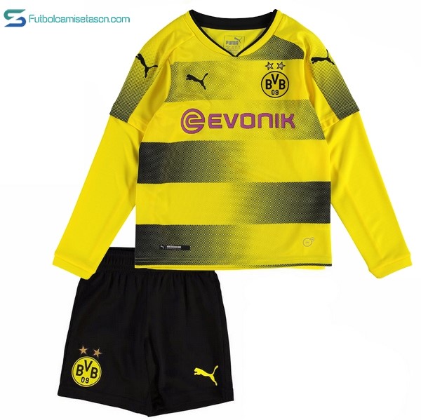 Camiseta Borussia Dortmund 1ª ML Niños 2017/18